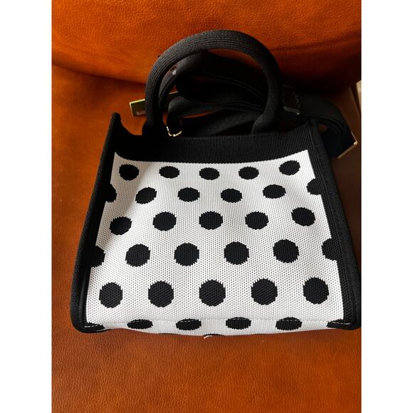 Kate Spade New York for Target Polka Dot Crossbody Bag  x Target White/Black - Picture 3 of 4